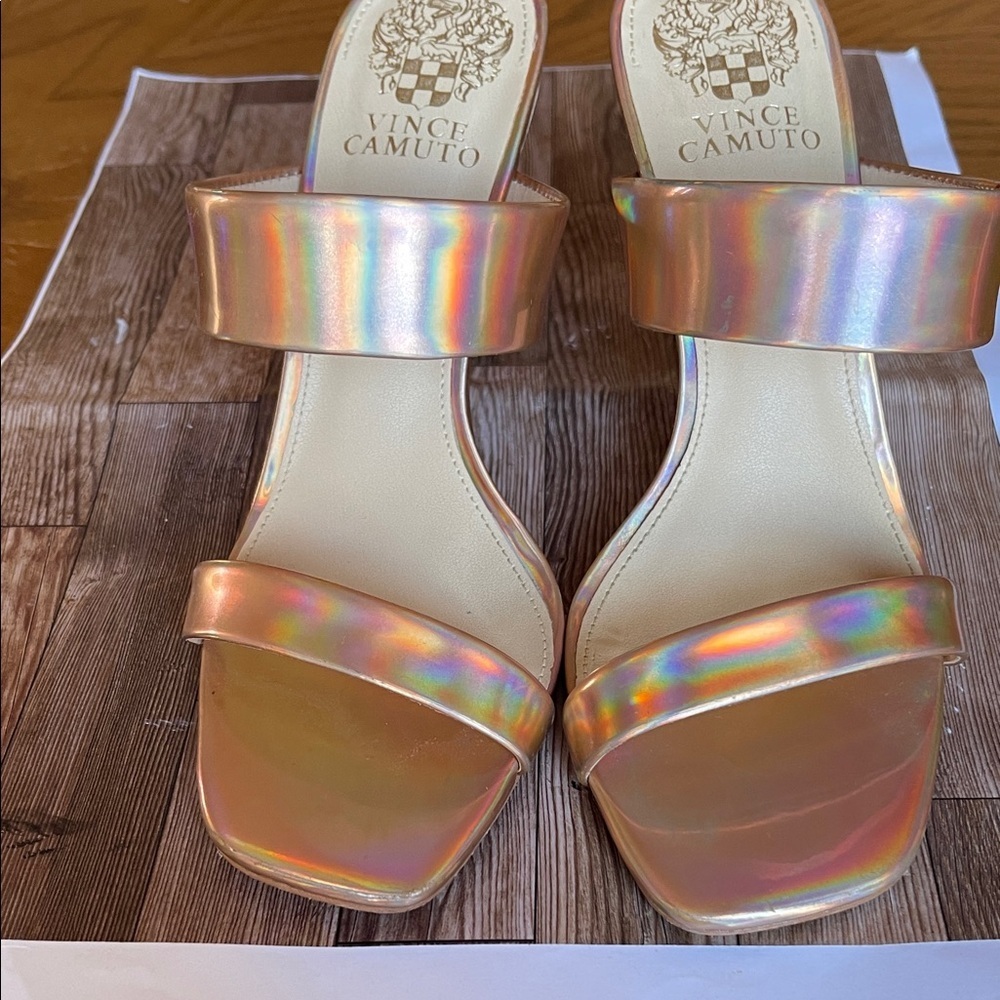 Vince Camuto Iridescent Heeled Sandals